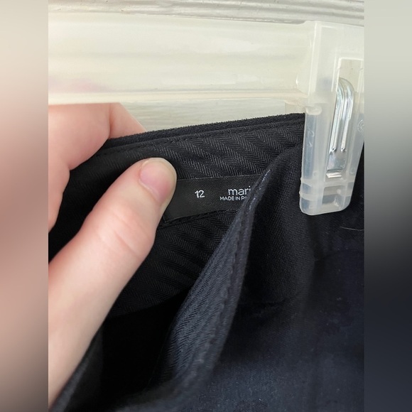 NWT Loft black dress pants with glossy flowers size 12 - Picture 6 of 8